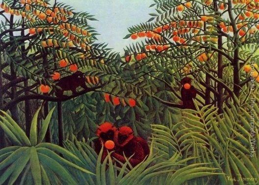 Henri Rousseau, Apes in the Orange Grove, 1909