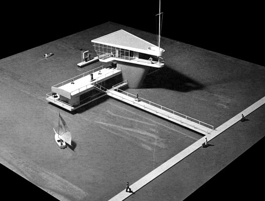 Posto Motonáutica, maquete, Ilha do Governador, Rio de Janeiro, 1953