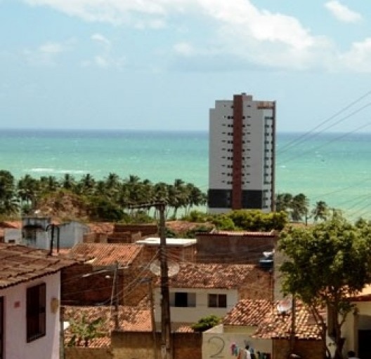 Vista geral do bairro de Guaxuma, Maceió, AL