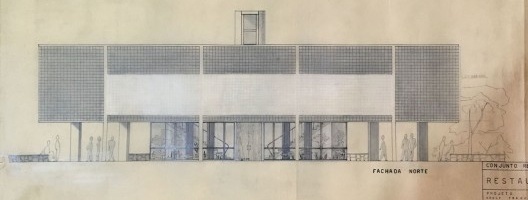 Edifício-restaurante, elevação Norte