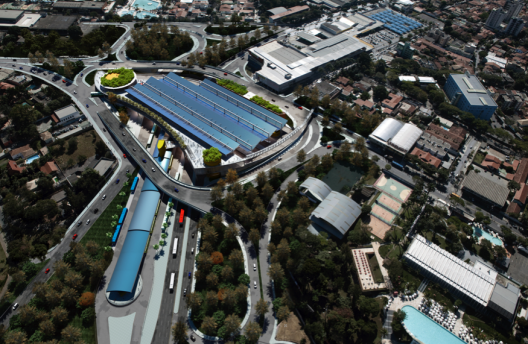 Versão atualizada sem o shopping. Modelagem 3D do escritório Figura Computação Gráfica (jan 2012)