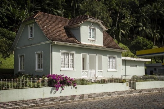 Casa à Rua Henrique Conrad, Blumenau. Arquitetura de imigração alemã