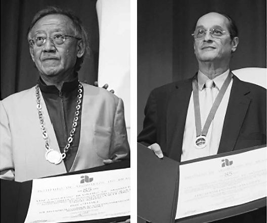 Arquitetos Rui Ohtake, Colar de Ouro em 2007, e Índio da Costa, Medalha Oscar Niemeyer em 2006