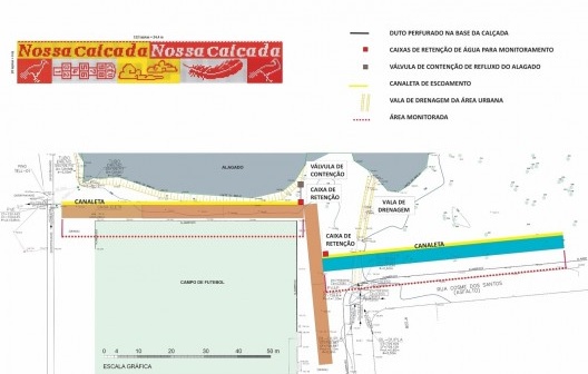 Projeto do protótipo de calçada permeável sem infiltração no solo — Parque Jardim Helena