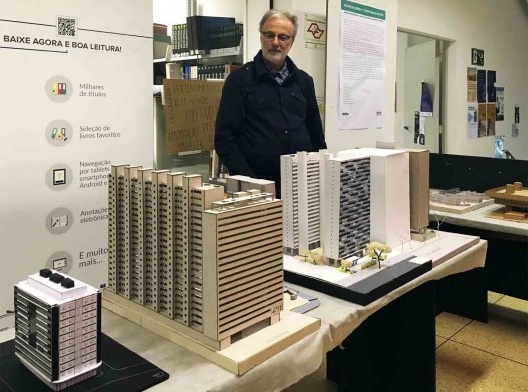 Exposição Arquitetura moderna e contemporânea em São Paulo, Saguão da FAU Mackenzie, São Paulo, maio e junho de 2018