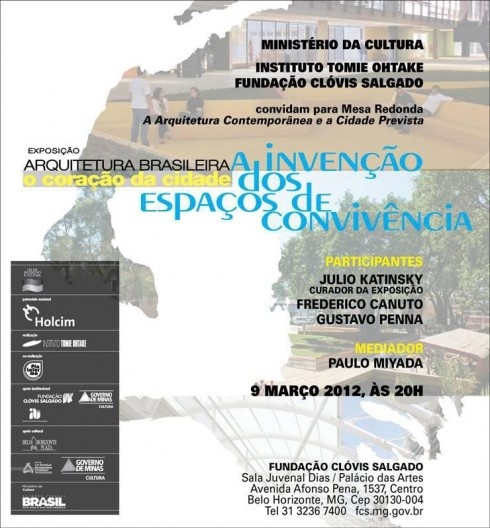 Exposição “Arquitetura Brasileira. O coração da cidade – a invenção dos espaços de convivência”