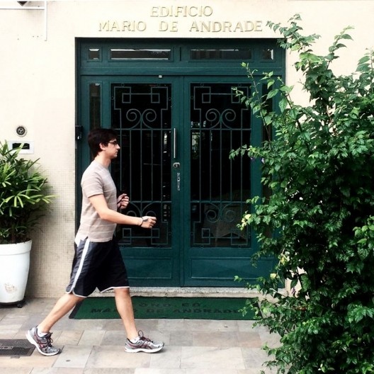 Fachada do edifício Mario de Andrade, rua Rocha, São Paulo