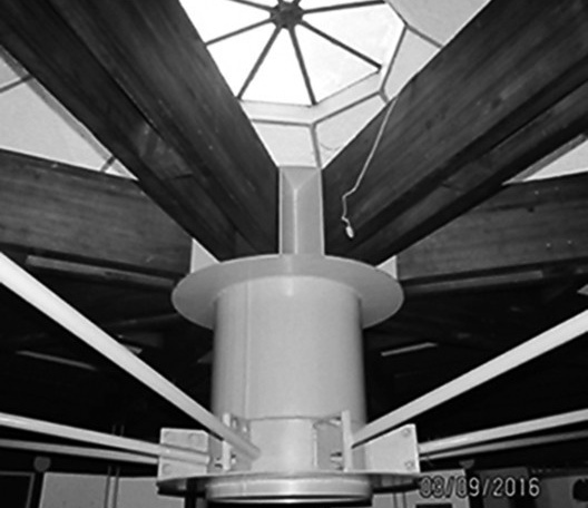 Estrutura da cobertura da Casa Redonda