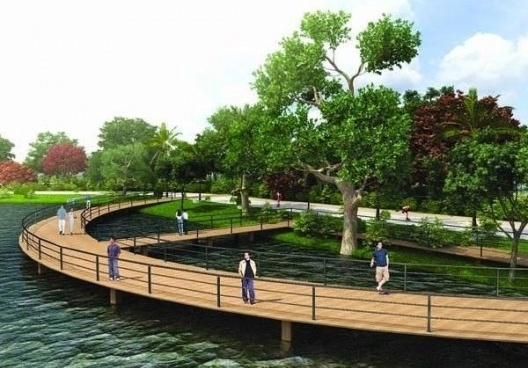 imagem do projeto de reurbanização da lagoa