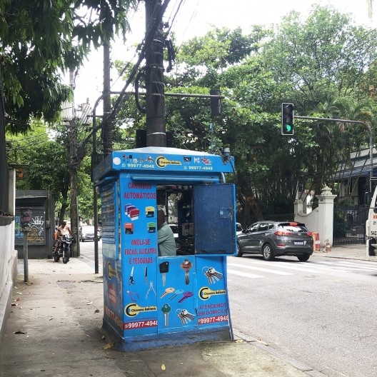 Guarita de chaveiro, Rio de Janeiro, fevereiro de 2023