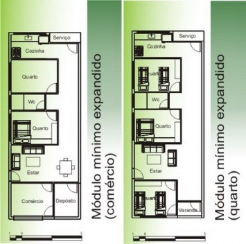 Planta baixa módulo expandido (respeitando,prevendo e ordenando o “puxadinho”)