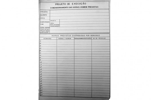 Procedimento: Controle pela Apropriação do tempo. Dimensionamento: Horas-Homem Trabalhadas. Documento gerado: Agenda para reestruturação da EMAC, com sugestão de novos documentos de gestão.