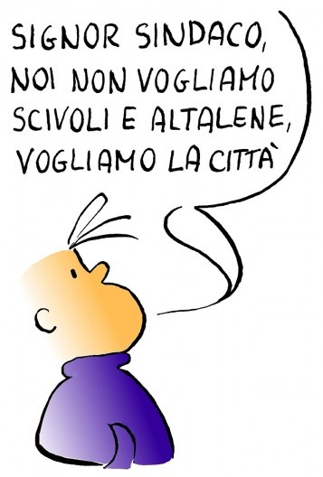“Senhor prefeito, não queremos escorregadores nem balanços, queremos a cidade”