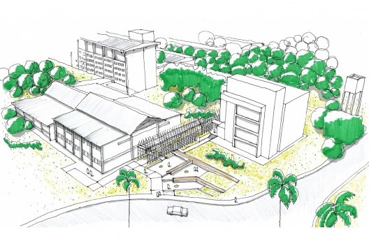 Passagem coberta em madeira: modelagem generativa por algoritmos, Campus UFRN, Natal RN Brasil, 2019. Arquitetos Alessio Perticarati Dionisi, Clodoaldo Dino de Castro e Nilberto Gomes de Sousa