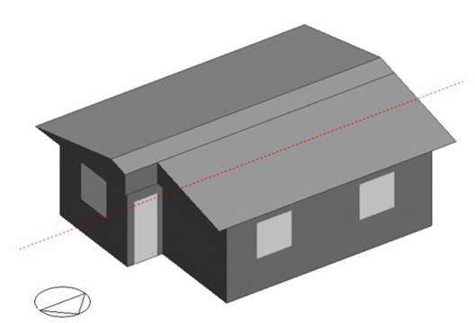 Figura 2 – Habitação modelada no software DesignBuilder