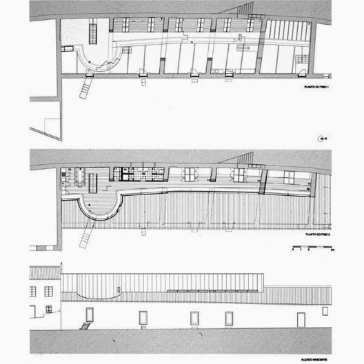 Atelier 15, plantas e corte do palheiro
