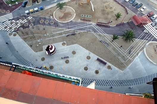 Praça Pius XII, Sant Adrià del Besòs, Barcelona, 2004