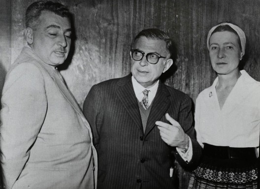 Jorge Amado, Jean-Paul Sartre e Simone de Beauvoir em Araraquara, 4 de novembro de 1960
