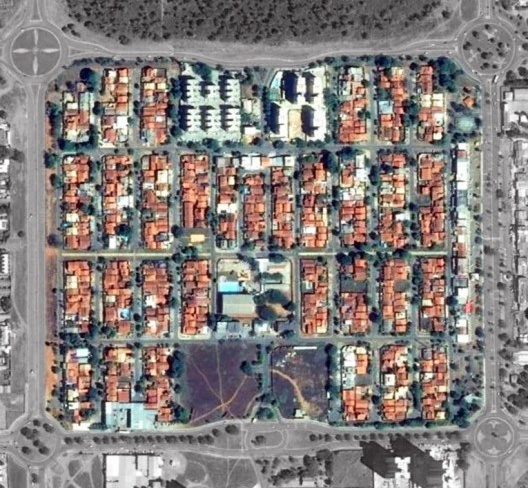 Exemplo de quadra residencial em Palmas, 2017