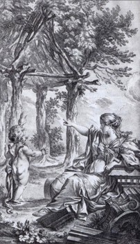 Figura 3: O frontispício do livro Essai sur l'architecture de Marc-Antoine Laugier (2ª éd., Paris, Duchesne, 1755)