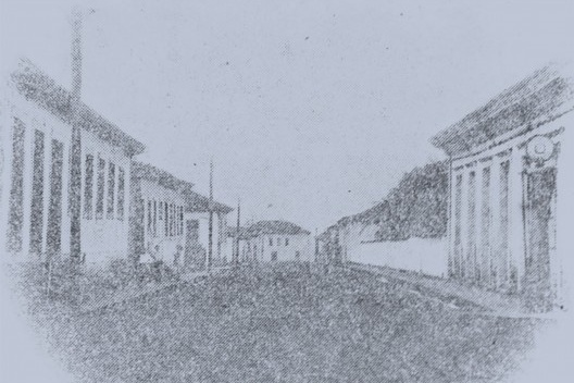 Jataí, vista da rua do Comércio, 1910