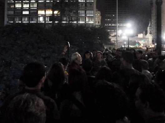 Passeio noturno com o arquiteto Michel Gorski, com visita ao Vale do Anhangabaú e apresentação sobre o projeto original, 2015