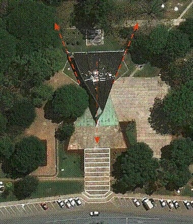 Vista aérea da igrejinha