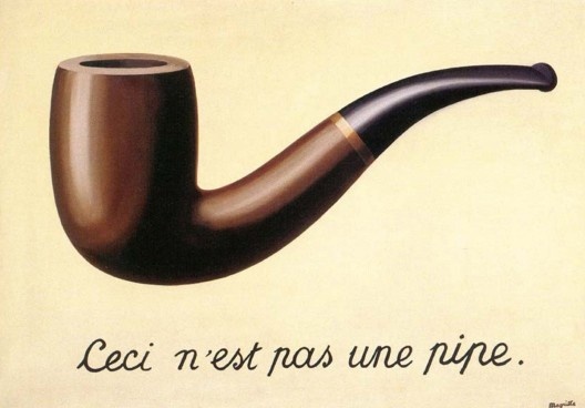 Fig.15: \"Isso não é um cachimbo\", pintura de René Magritte