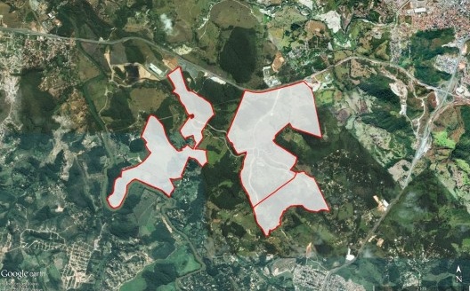 Vista de satélite do Parque Industrial de Betim - PIB