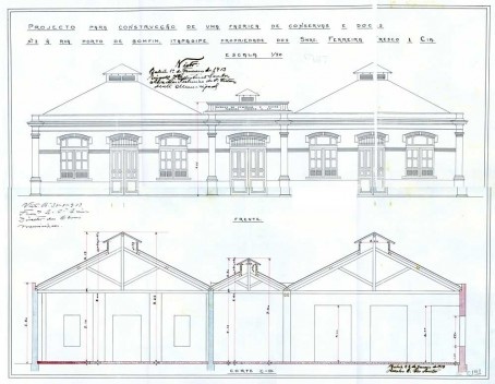 Projeto de fábrica de doces Ferreira Fresco, 1913