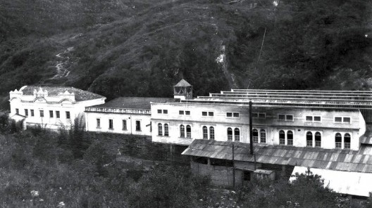 Vista parcial da antiga Fábrica de Tecidos, Ouro Preto MG, c.1930/1940