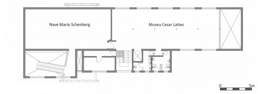 Museu Cesar Lattes, planta pavimento superior