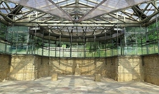 Projeto de Franco Minissi para a Villa del Casale, Piazza Armerina, Itália