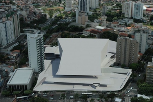 Foto áerea do projeto do Teatro Castro Alves de Igor Guatelli
