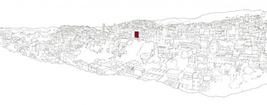 Centro Cultural Lá da Favelinha, croquis do aglomerado, Belo Horizonte MG, 2021. Arquitetos Fernando Maculan e Joana César Magalhães (autores) / Coletivo Levante