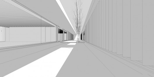 Aulário 3 (unidade de Alicante), vista externa, San Vicente del Raspeig, Alicante, Espanha, 2000. Arquiteto Javier Garcia-Solera