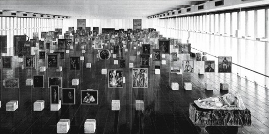 Pinacoteca do Masp em 1968, ano da inauguração do museu