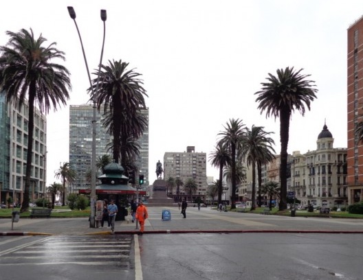Plaza Independencia. Centro de Montevidéu, nov. 2013
