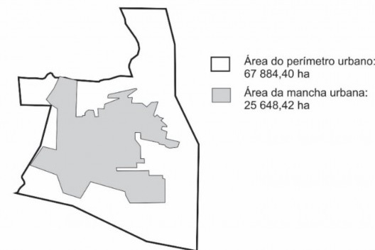 Relação Perímetro Urbano x Mancha Urbana.