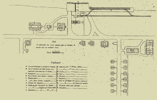 Planta da Estação de Quarentena projetada