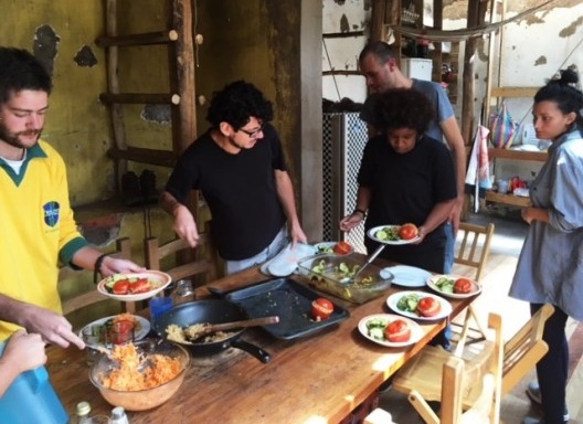 Almoço no Al Borde, Quito, Ecuador