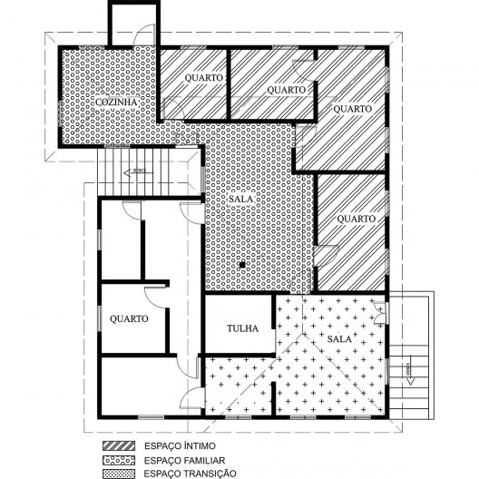 Fazenda Tamboril, planta e agenciamento de ambientes