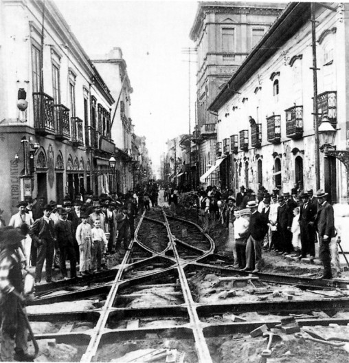Cruzamento das ruas São Bento e Direita, São Paulo.