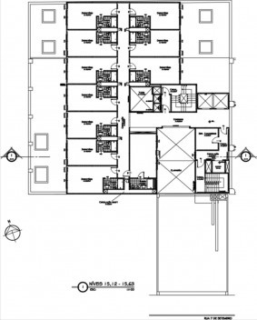 Planta Baixa do pavimento tipo, Hotel Jacques George Tower, Vega Amaral