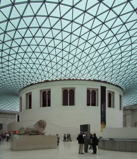 British Museum, foyer, Londres. Arquiteto Norman Foster