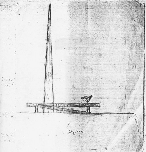 Monumento de Sagres, desenho de Lúcio Costa