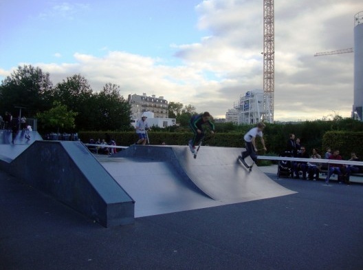 Bairro de Clichy Batignolles, pista de skate