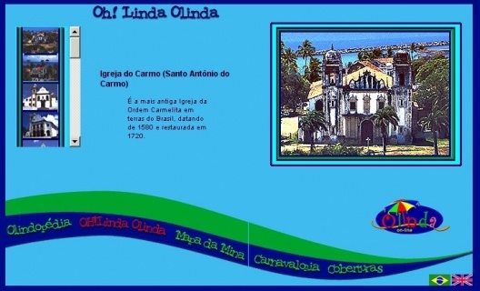 Figura 2: Olinda Linda, website sobre patrimônio da cidade de Olinda