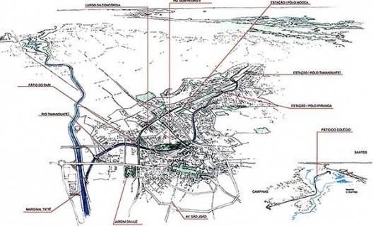 Operação Urbana Diagonal Sul. Posição e inserção macro-metropolitana