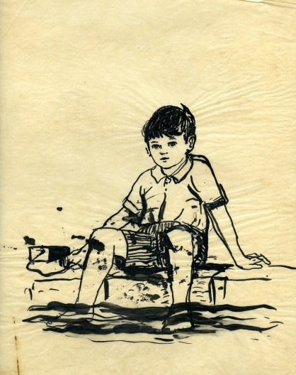 “Menino”, desenho de Virginia Artigas, 1953
